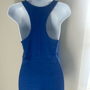 Blue Racerback Tank Top